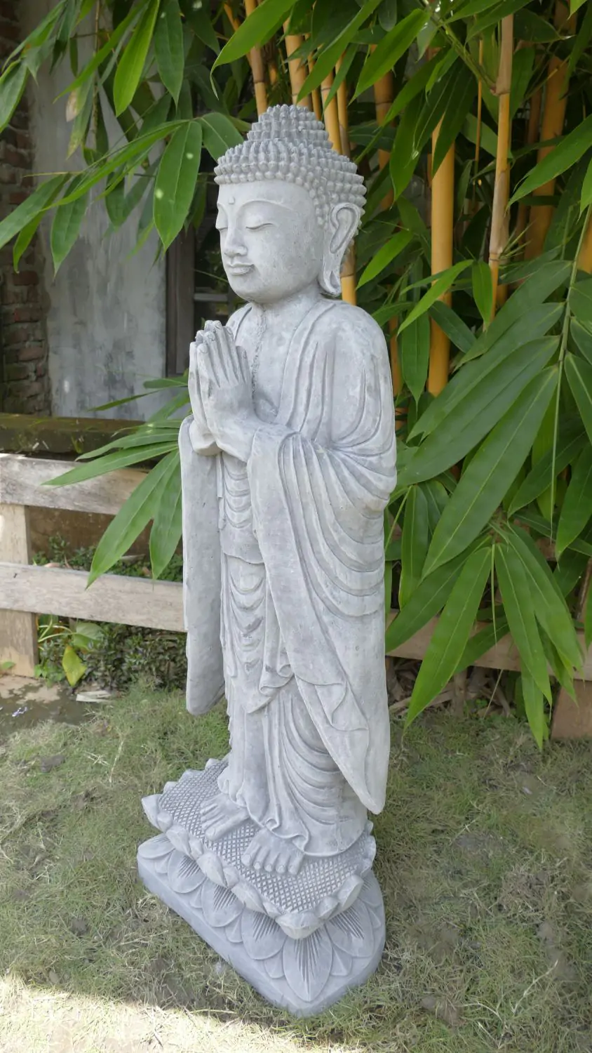  Product image 2 of the product “Jagan - Standing Buddha, 105cm H | cast stone ”